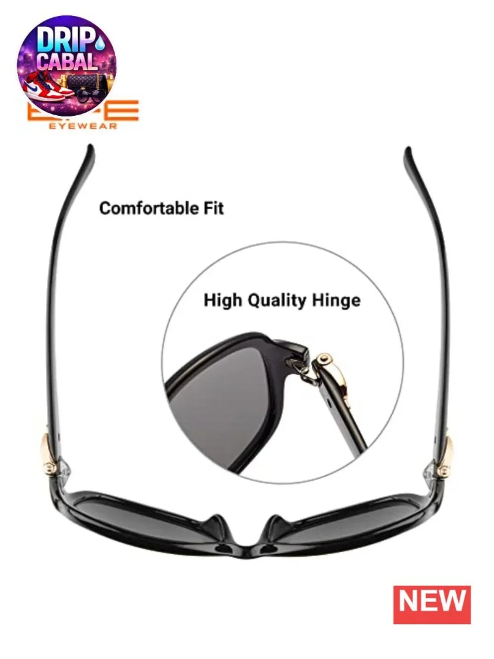 Classic Oversized Polarized Sunglasses for Women, TR90 Composite Frame, UV 400